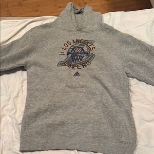 Gray Los Angeles Lakers Hoodie Adidas